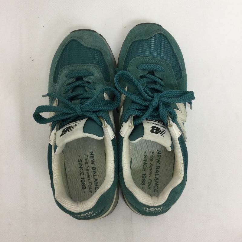 ニューバランス New Balance スニーカー スニーカー New Balance ニューバランス スニーカー 574 U574RG2 GREEN シューズ グリーン スウェード 23.5cm 緑 / グリーン / green レディース USED 古着 中古 50164086