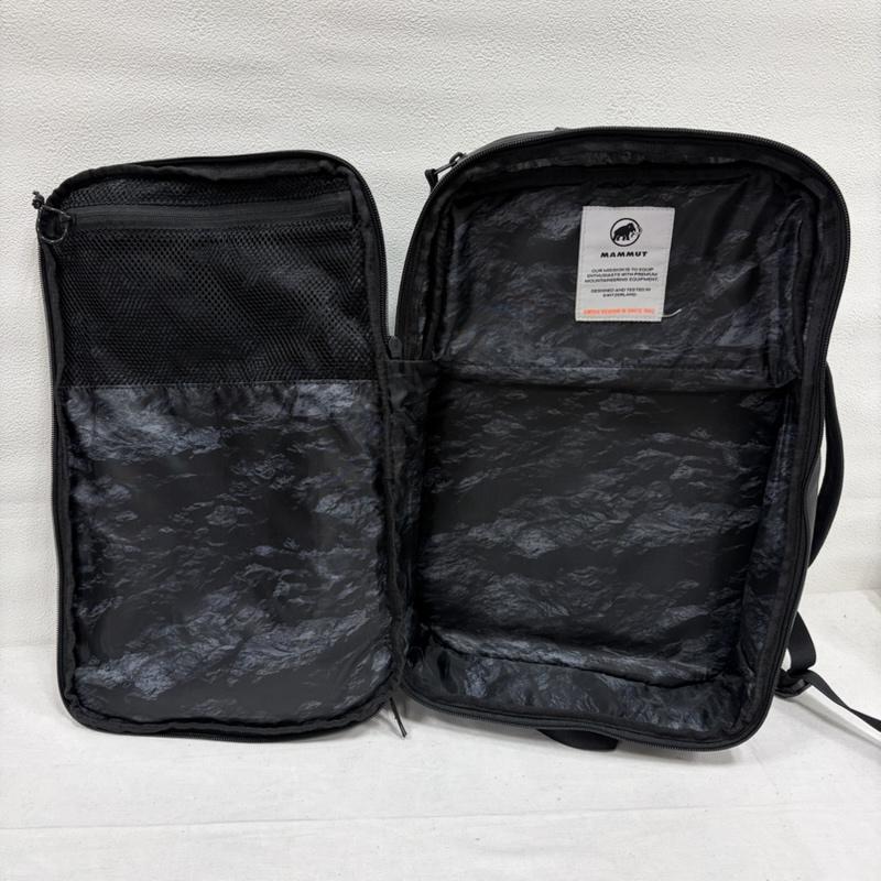 マムート Mammut リュックサック、デイパック リュックサック、デイバッグ Seon Transporter セオントランスポーター スクエア リュック バックパック - ワンポイント X ロゴ、文字 黒 / ブラック / black メンズ USED 古着 中古 50164089