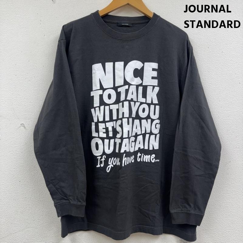 ジャーナルスタンダード JOURNAL STANDARD Tシャツ 長袖 グラフィック プリント ロング スリーブ Tシャツ - 灰 / グレー / gray メンズ USED 古着 中古 50164091