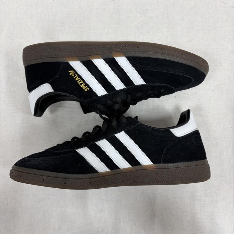 アディダス adidas スニーカー スニーカー HANDBALL SPEZIAL DB3021 スペツィアル ローカットスニーカーガムソール ロゴ 27.5cm ロゴ、文字 黒 / ブラック / black X 白 / ホワイト / white X 金 / ゴールド / gold color メンズ USED 古着 中古 50164094