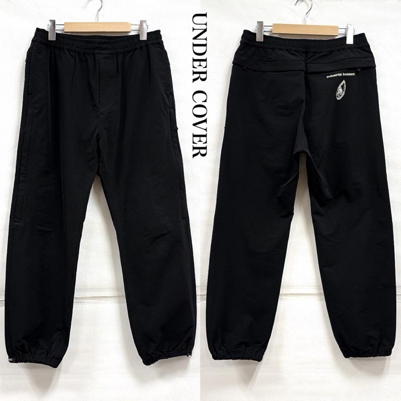 アンダーカバー UNDERCOVER パンツ ワークパンツ、ペインターパンツ 19ss 時計じかけのオレンジ テック テーパード ジョガーパンツ ナイロン 2 ロゴ、文字 X プリント 黒 / ブラック / black X 白 / ホワイト / white メンズ USED 古着 中古 50164097