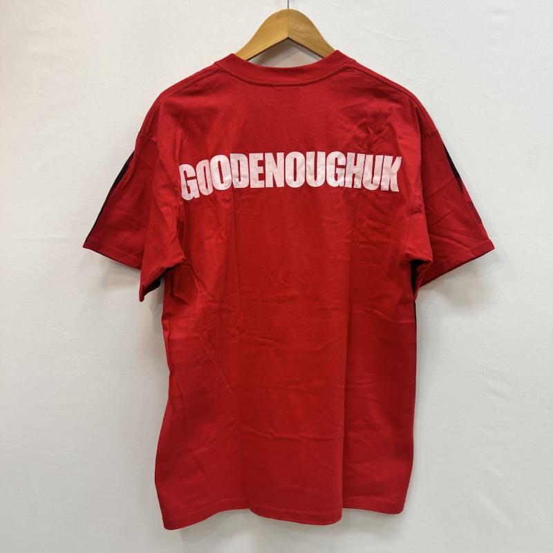 グッドイナフユーケー GOODENOUGH UK Tシャツ 半袖 00s バックロゴ ブロックチェック Tシャツ L 赤 / レッド / red メンズ USED 古着 中古 50164098