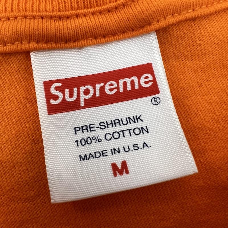 シュプリーム Supreme Tシャツ 半袖 × THRASHER 21AW SKYLINE TEE スラッシャーコラボ M 橙 / オレンジ / orange メンズ USED 古着 中古 50164101