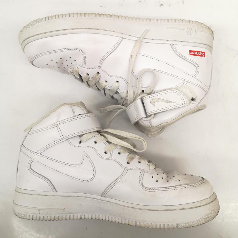 シュプリーム Supreme スニーカー スニーカー 24AW FZ8784-100 NIKE Air Force 1 Mid White エアフォース ミッド スニーカー 26.0cm 白 / ホワイト / white メンズ USED 古着 中古 50164102