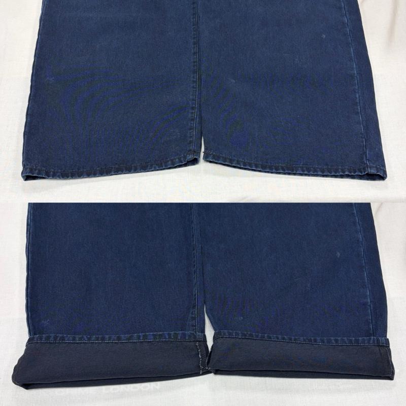 ミハラヤスヒロ MIHARAYASUHIRO パンツ デニム、ジーンズ KAMIYA カミヤ 26ss TENCEL EASY WIDE JEANS ワイド デニム ジーンズ G16PT058-09 M 無地 インディゴ / インディゴ / Indigo メンズ USED 古着 中古 50164103