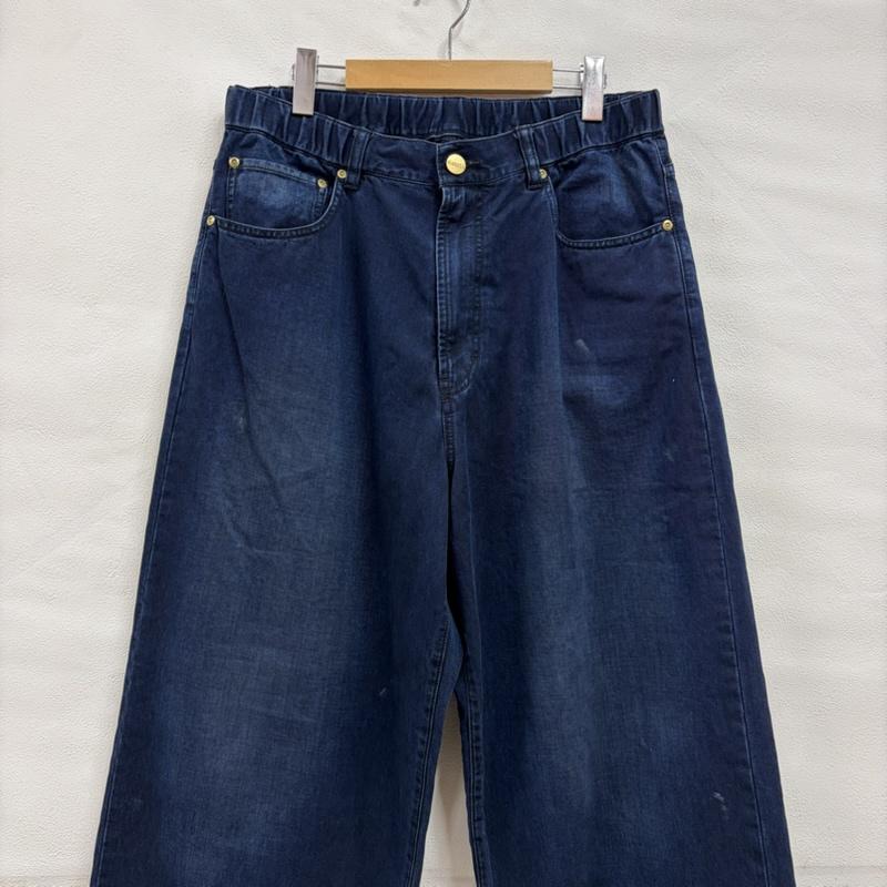 ミハラヤスヒロ MIHARAYASUHIRO パンツ デニム、ジーンズ KAMIYA カミヤ 26ss TENCEL EASY WIDE JEANS ワイド デニム ジーンズ G16PT058-09 M 無地 インディゴ / インディゴ / Indigo メンズ USED 古着 中古 50164103