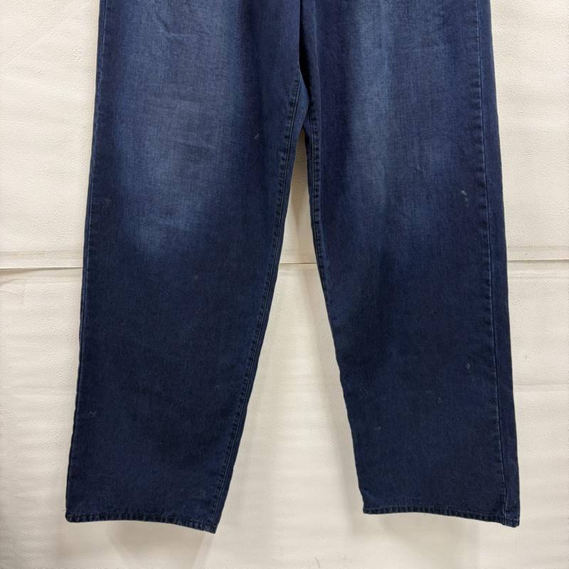 ミハラヤスヒロ MIHARAYASUHIRO パンツ デニム、ジーンズ KAMIYA カミヤ 26ss TENCEL EASY WIDE JEANS ワイド デニム ジーンズ G16PT058-09 M 無地 インディゴ / インディゴ / Indigo メンズ USED 古着 中古 50164103