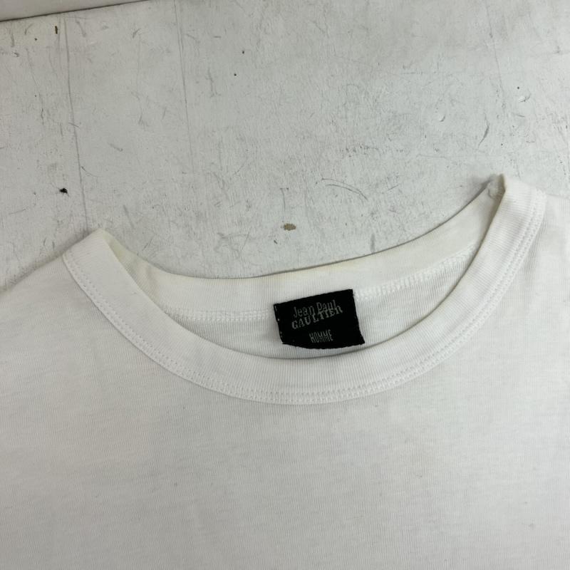 ジャンポールゴルチエ Jean Paul Gaultier Tシャツ 半袖 2002AW ロゴ Tシャツ ヴィンテージ アーカイブ 48 白 / ホワイト / white メンズ USED 古着 中古 50164105