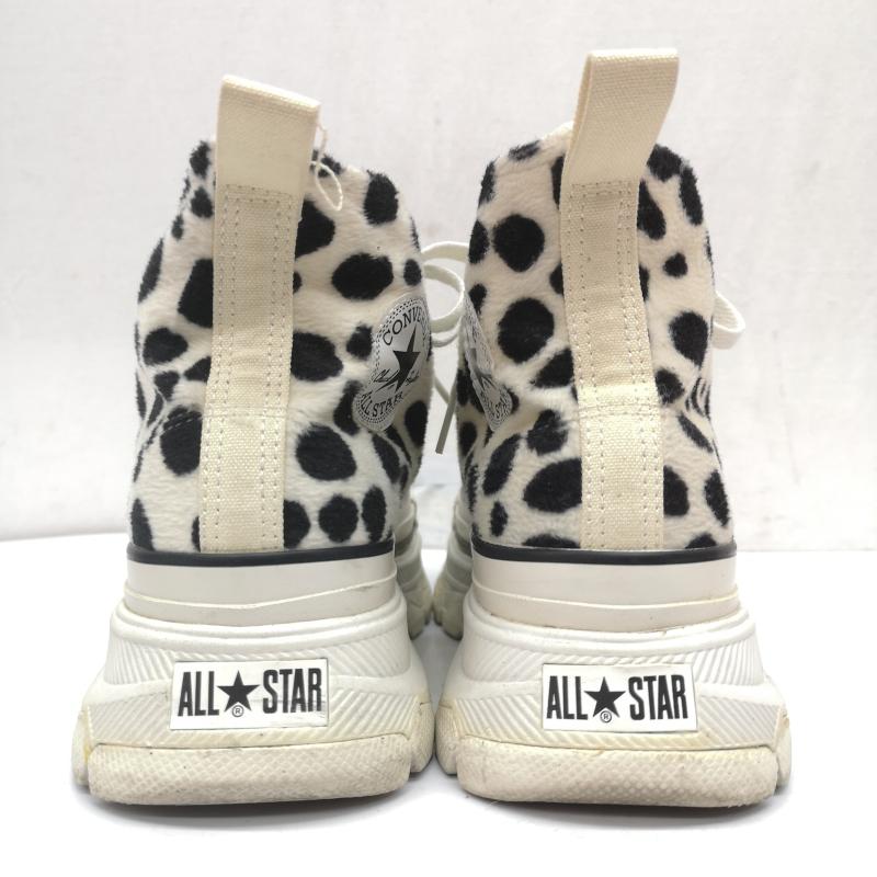 コンバース CONVERSE スニーカー スニーカー 1SD724 3131023 アニマルファー HI ダルメシアン 厚底 トレックウエーブ ALL STAR TREKWAVE 25.0cm 白 / ホワイト / white レディース USED 古着 中古 50164111