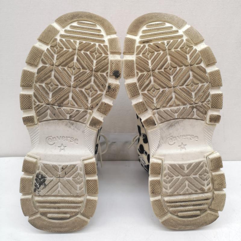 コンバース CONVERSE スニーカー スニーカー 1SD724 3131023 アニマルファー HI ダルメシアン 厚底 トレックウエーブ ALL STAR TREKWAVE 25.0cm 白 / ホワイト / white レディース USED 古着 中古 50164111