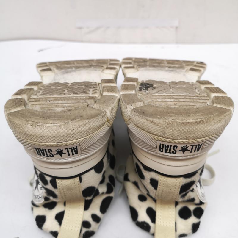 コンバース CONVERSE スニーカー スニーカー 1SD724 3131023 アニマルファー HI ダルメシアン 厚底 トレックウエーブ ALL STAR TREKWAVE 25.0cm 白 / ホワイト / white レディース USED 古着 中古 50164111