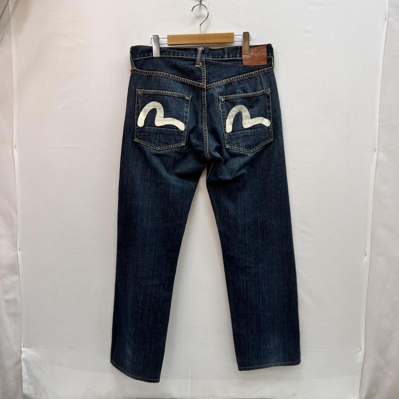 エヴィス EVISU パンツ デニム、ジーンズ 朱耳SPECIAL カモメペイント デニムパンツ 34インチ メンズ USED 古着 中古 50164113