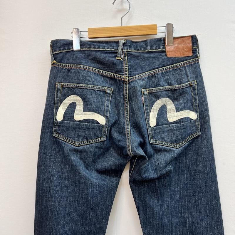 エヴィス EVISU パンツ デニム、ジーンズ 朱耳SPECIAL カモメペイント デニムパンツ 34インチ メンズ USED 古着 中古 50164113