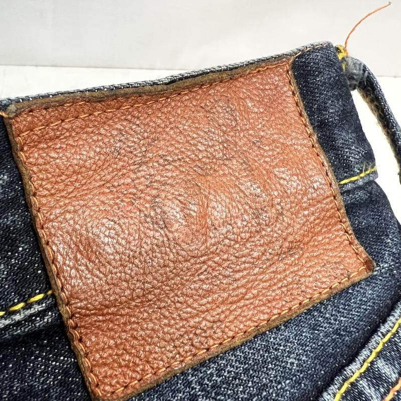 エヴィス EVISU パンツ デニム、ジーンズ 朱耳SPECIAL カモメペイント デニムパンツ 34インチ メンズ USED 古着 中古 50164113