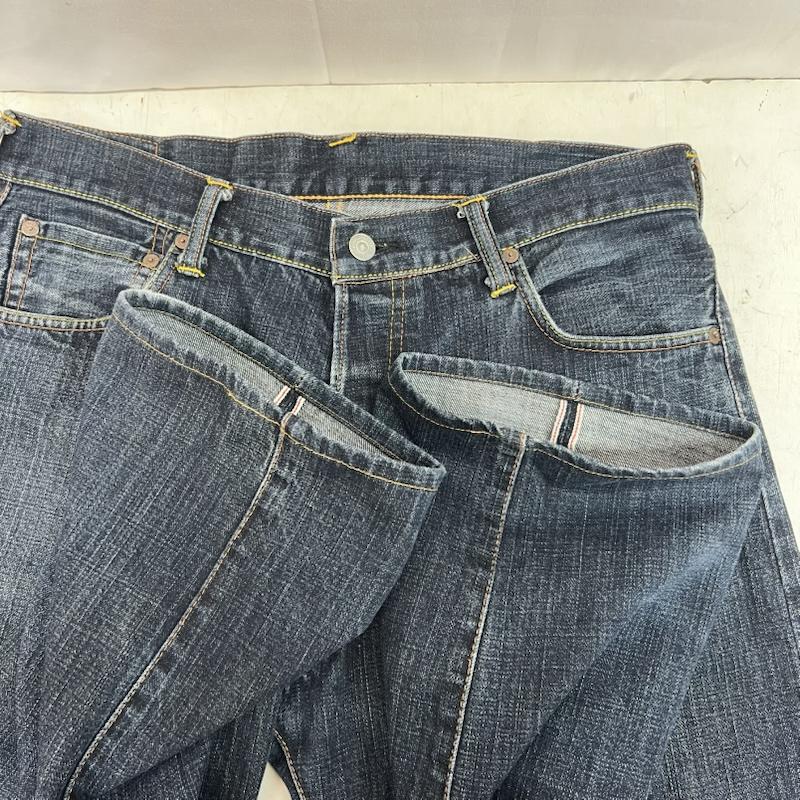 エヴィス EVISU パンツ デニム、ジーンズ 朱耳SPECIAL カモメペイント デニムパンツ 34インチ メンズ USED 古着 中古 50164113