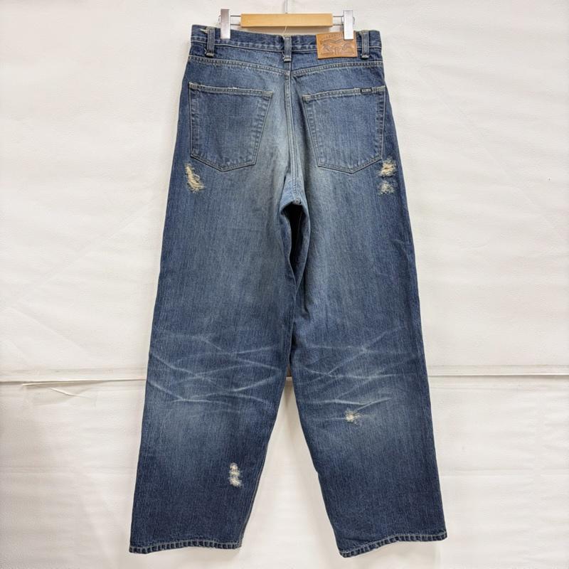 ミハラヤスヒロ MIHARAYASUHIRO パンツ デニム、ジーンズ KAMIYA カミヤ 25AW Super Baggy Denim Pants ワイド バギー デニム ジーンズ ハード エイジング加工 M ダメージ加工 インディゴ / インディゴ / Indigo メンズ USED 古着 中古 50164114