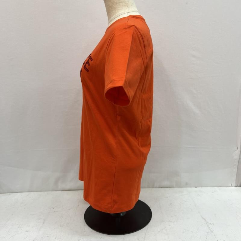 ヴェルサーチ VERSACE Tシャツ 半袖 90s 00s スパンコール ロゴ Tシャツ M 橙 / オレンジ / orange レディース USED 古着 中古 50164115