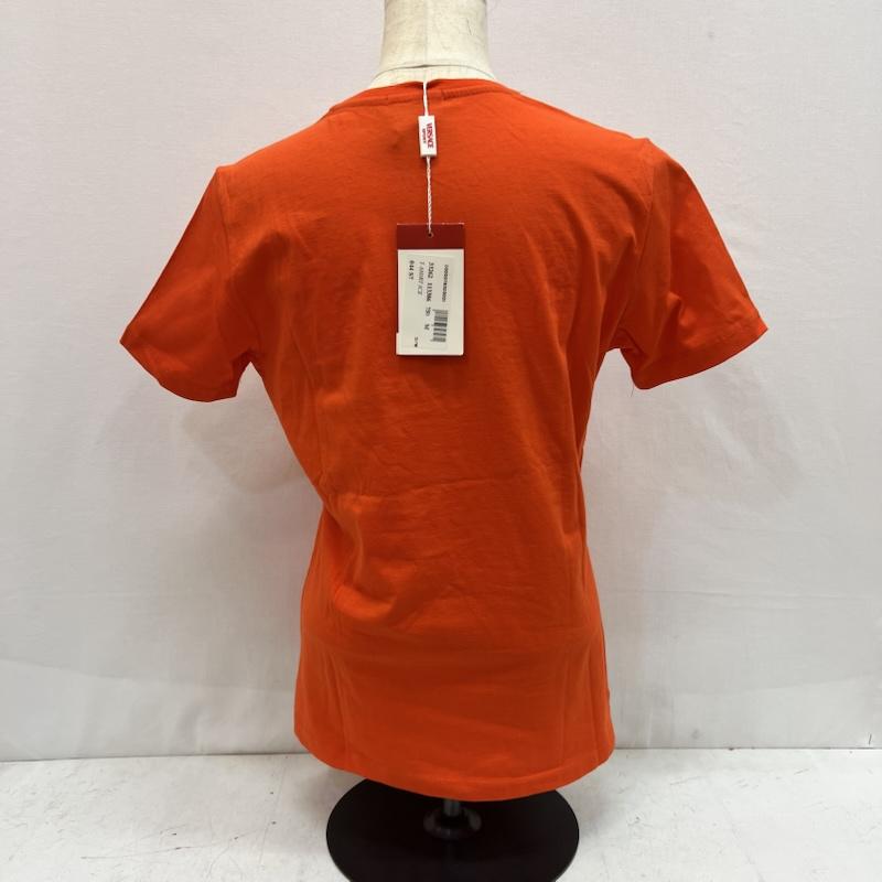 ヴェルサーチ VERSACE Tシャツ 半袖 90s 00s スパンコール ロゴ Tシャツ M 橙 / オレンジ / orange レディース USED 古着 中古 50164115