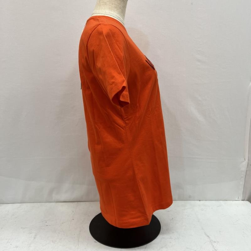 ヴェルサーチ VERSACE Tシャツ 半袖 90s 00s スパンコール ロゴ Tシャツ M 橙 / オレンジ / orange レディース USED 古着 中古 50164115