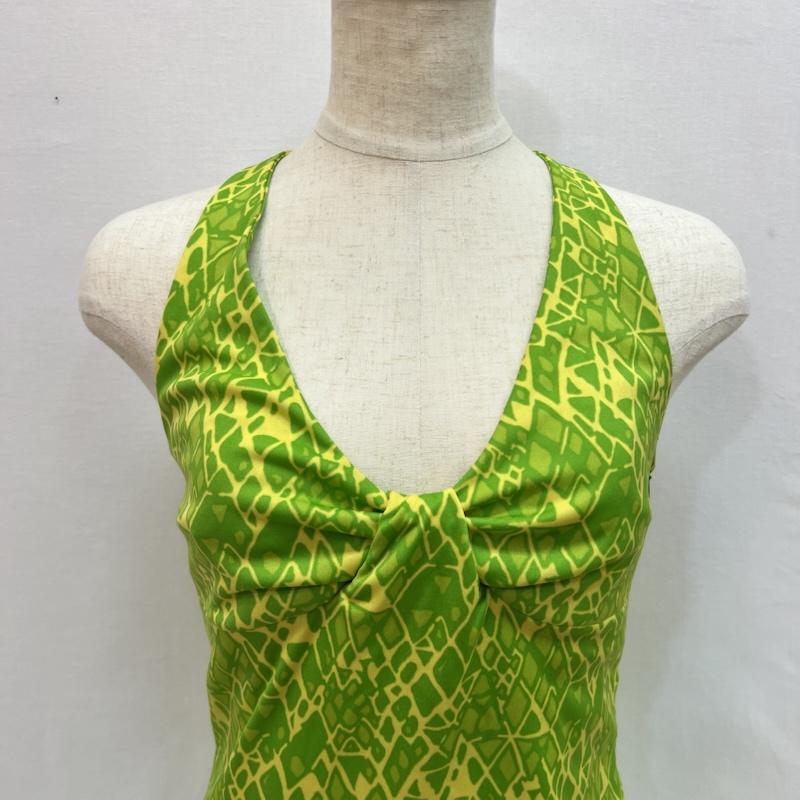ヴェルサーチジーンズクチュール VERSACE JEANS COUTURE ワンピース ミニスカート ホルターネック ドレープ ワンピース ドレス 40 緑 / グリーン / green レディース USED 古着 中古 50164117