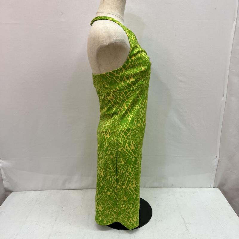 ヴェルサーチジーンズクチュール VERSACE JEANS COUTURE ワンピース ミニスカート ホルターネック ドレープ ワンピース ドレス 40 緑 / グリーン / green レディース USED 古着 中古 50164117
