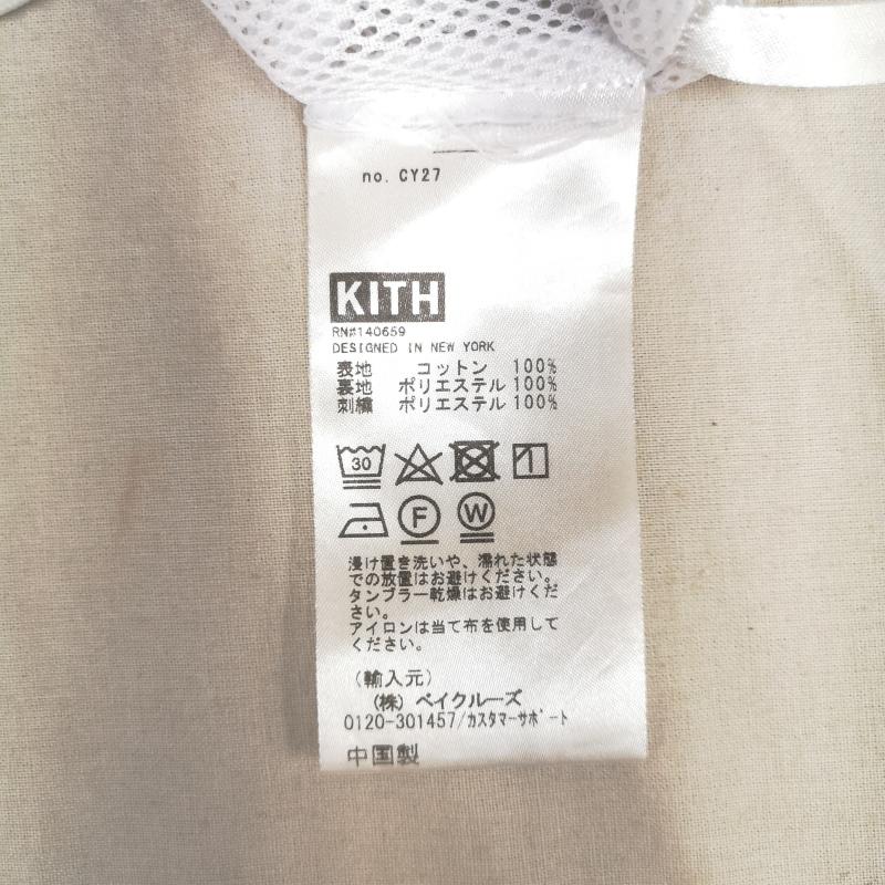 キス KITH パンツ ショートパンツ ロゴ 刺繍 フラワー 花柄 ピンストライプ柄 フラップ付き カーゴ ポケット ハーフ パンツ S メンズ USED 古着 中古 50164124
