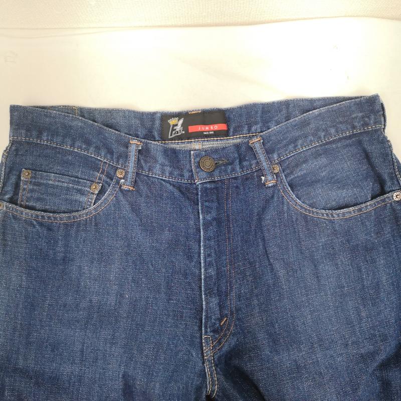 エフエイティー FAT パンツ デニム、ジーンズ 日本製 レザーパッチ テーパード デニム パンツ インディゴ / インディゴ / Indigo メンズ USED 古着 中古 50164126