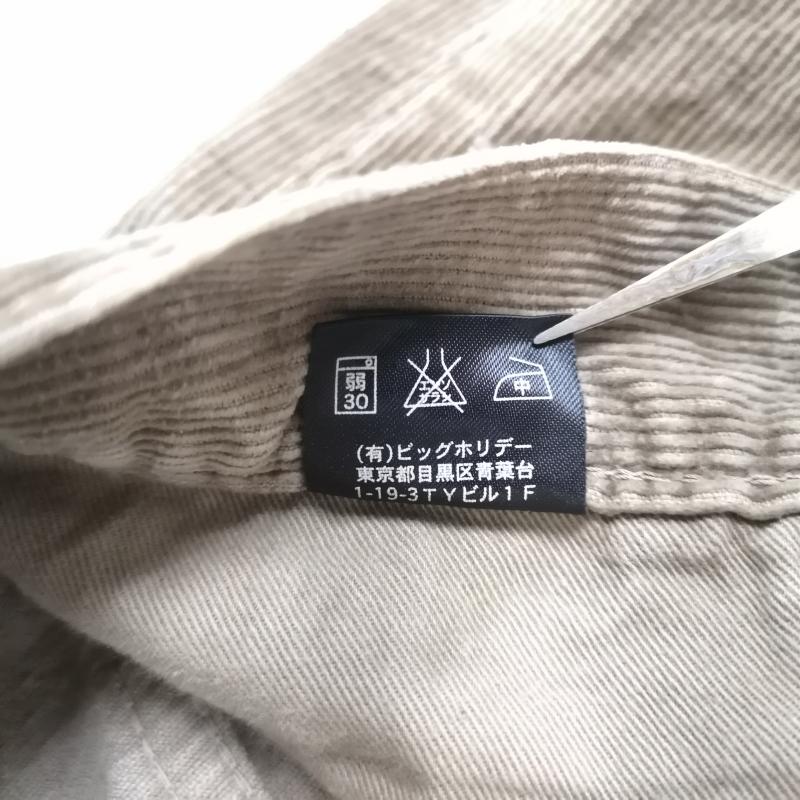 ティーエムティー TMT パンツ ワークパンツ、ペインターパンツ 日本製 クラッシュ加工 リペア加工 ダメージ加工 コーデュロイ パンツ L ベージュ / ベージュ / beige メンズ USED 古着 中古 50164127