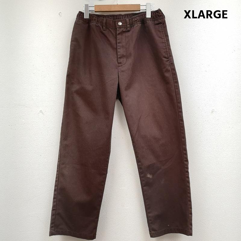 エクストララージ XLARGE パンツ ワークパンツ、ペインターパンツ ウエスト ゴム 仕様 チノ ツイル素材 ワーク パンツ S えんじ / ワインレッド / dark red メンズ USED 古着 中古 50164128