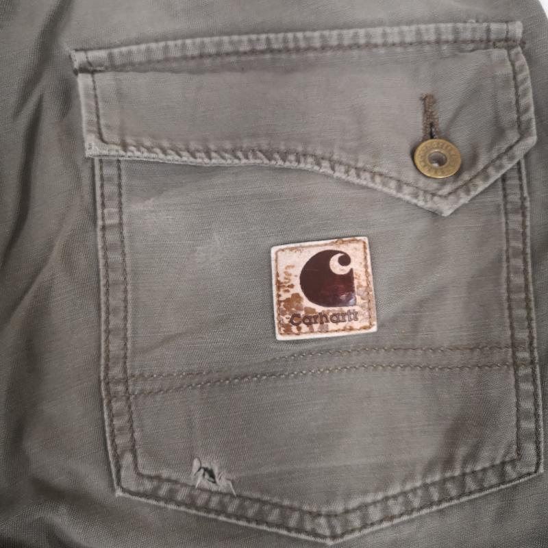 カーハート Carhartt パンツ ワークパンツ、ペインターパンツ ベイカーポケット ハンマーループ スクエアロゴ ペインター パンツ 30インチ カーキ / カーキ / khaki メンズ USED 古着 中古 50164130
