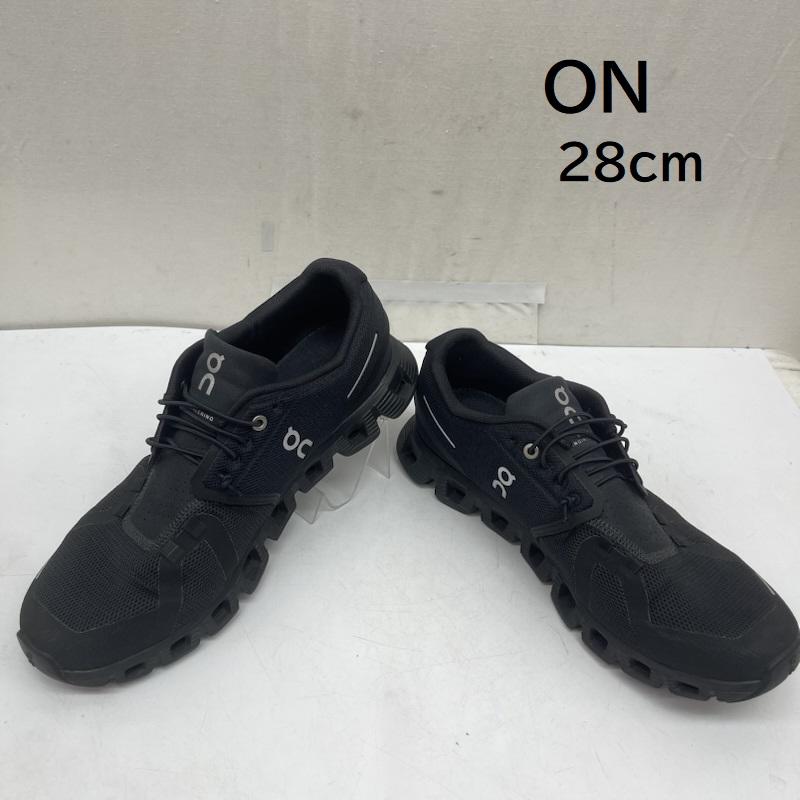 オン ON スニーカー スニーカー 59.98986 Cloud 5 All Black クラウド 5 ランニング スニーカー 28.0cm 黒 / ブラック / black メンズ USED 古着 中古 50164133