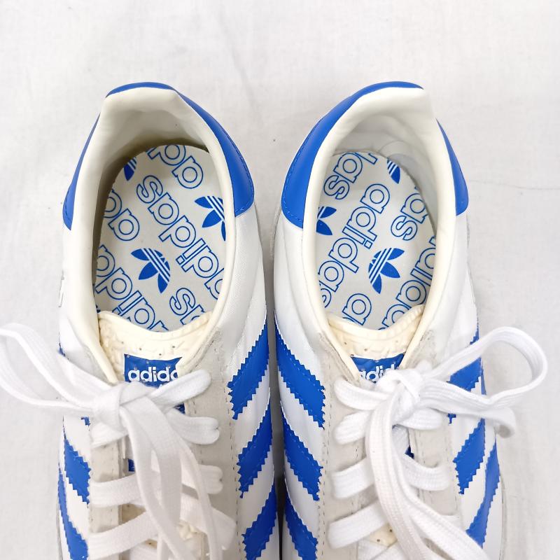 アディダス adidas スニーカー スニーカー SL 72 RS チョークホワイト ブルー SL72シューズ ラバーアウトソール jh8644 24.5cm 無地 白 / ホワイト / white X 青 / ブルー / blue X ナチュラル / ナチュラル / レディース USED 古着 中古 50164136