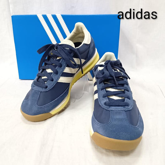 アディダス adidas スニーカー スニーカー SL 72 RS カレッジネイビー SL72シューズ ラバーアウトソール JQ3500 24.5cm 無地 紺 / ネイビー / navy X オフホワイト / オフホワイト / レディース USED 古着 中古 50164137