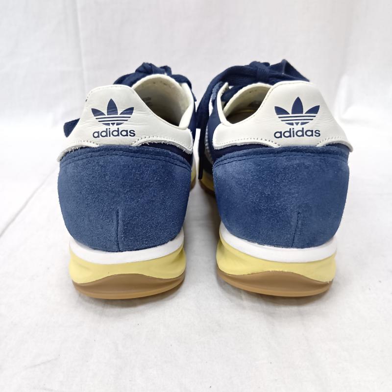 アディダス adidas スニーカー スニーカー SL 72 RS カレッジネイビー SL72シューズ ラバーアウトソール JQ3500 24.5cm 無地 紺 / ネイビー / navy X オフホワイト / オフホワイト / レディース USED 古着 中古 50164137