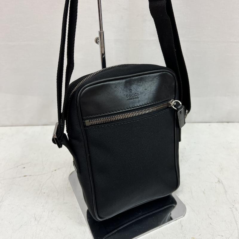 グッチ GUCCI ショルダーバッグ ショルダーバッグ レザー切替 ショルダーバッグ 101680 - 黒 / ブラック / black メンズ USED 古着 中古 50164141