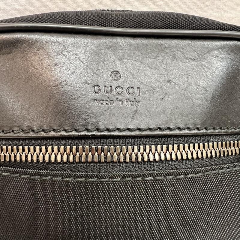 グッチ GUCCI ショルダーバッグ ショルダーバッグ レザー切替 ショルダーバッグ 101680 - 黒 / ブラック / black メンズ USED 古着 中古 50164141