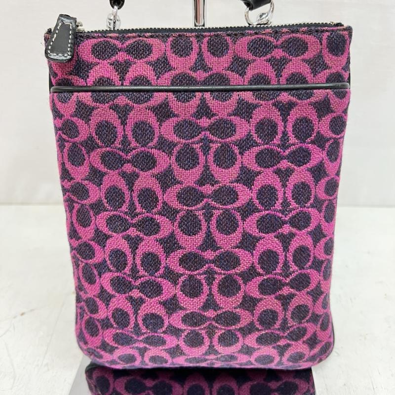 コーチ COACH ショルダーバッグ ショルダーバッグ シグネチャー ショルダーバッグ - 紫 / パープル / purple X 桃 / ピンク / pink レディース USED 古着 中古 50164143