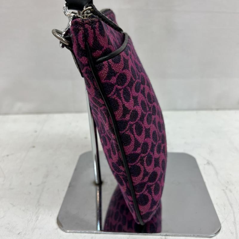コーチ COACH ショルダーバッグ ショルダーバッグ シグネチャー ショルダーバッグ - 紫 / パープル / purple X 桃 / ピンク / pink レディース USED 古着 中古 50164143