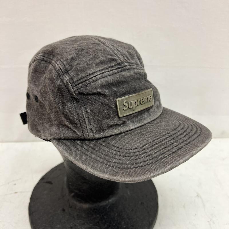シュプリーム Supreme 帽子 キャップ 18SS Metal Plate Camp Cap メタルプレート ブラックデニム - メンズ USED 古着 中古 50164147