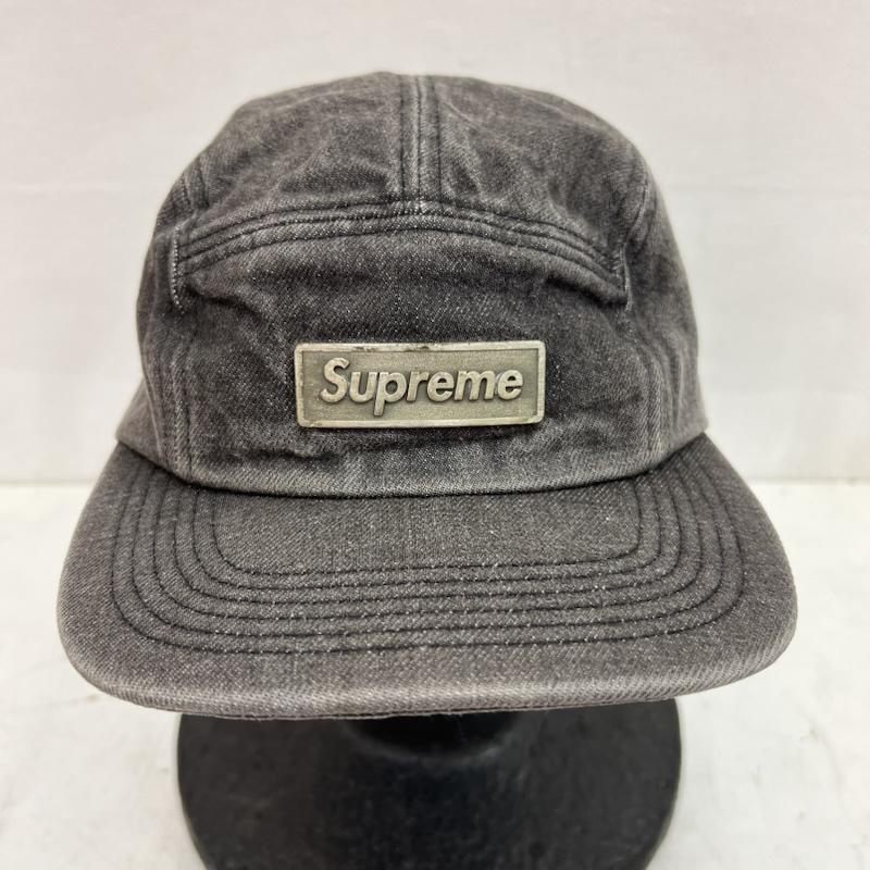 シュプリーム Supreme 帽子 キャップ 18SS Metal Plate Camp Cap メタルプレート ブラックデニム - メンズ USED 古着 中古 50164147