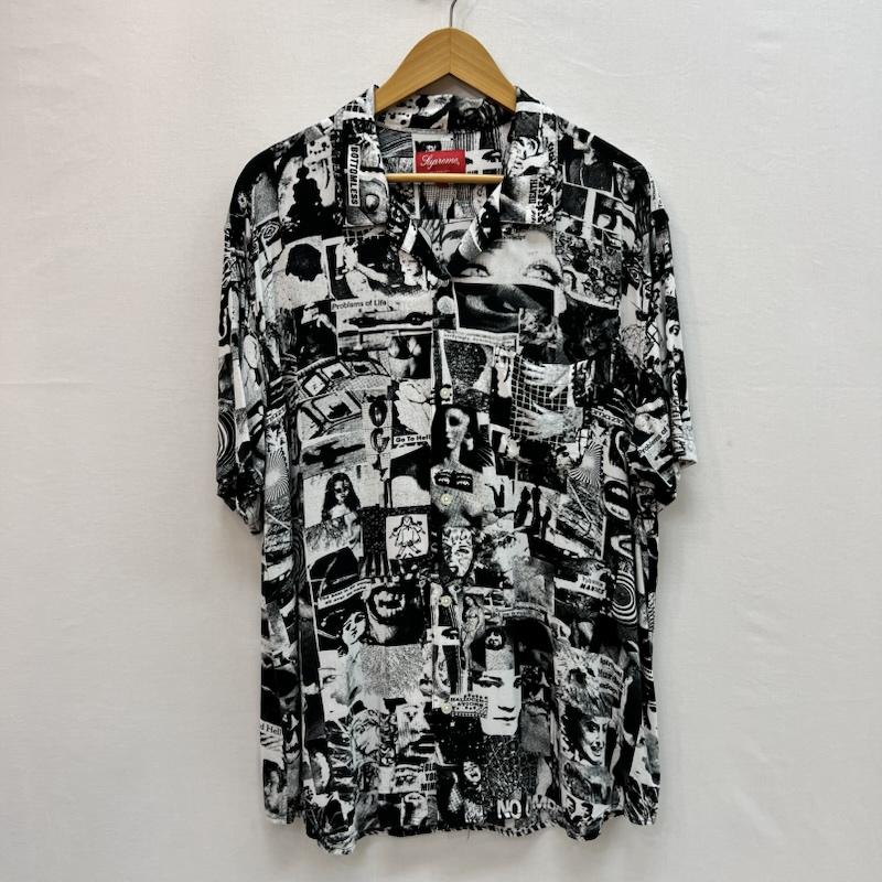 シュプリーム Supreme シャツ、ブラウス 半袖 18SS Vibrations Rayon Shirt 総柄 アロハシャツ XL 黒 / ブラック / black メンズ USED 古着 中古 50164148