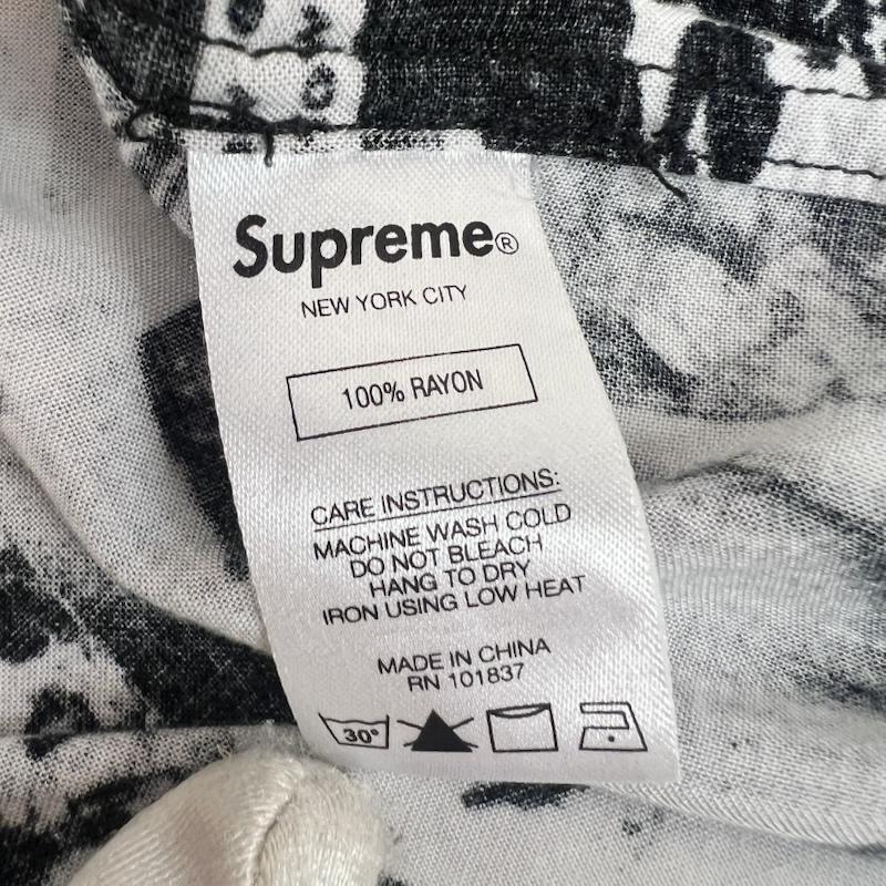 シュプリーム Supreme シャツ、ブラウス 半袖 18SS Vibrations Rayon Shirt 総柄 アロハシャツ XL 黒 / ブラック / black メンズ USED 古着 中古 50164148