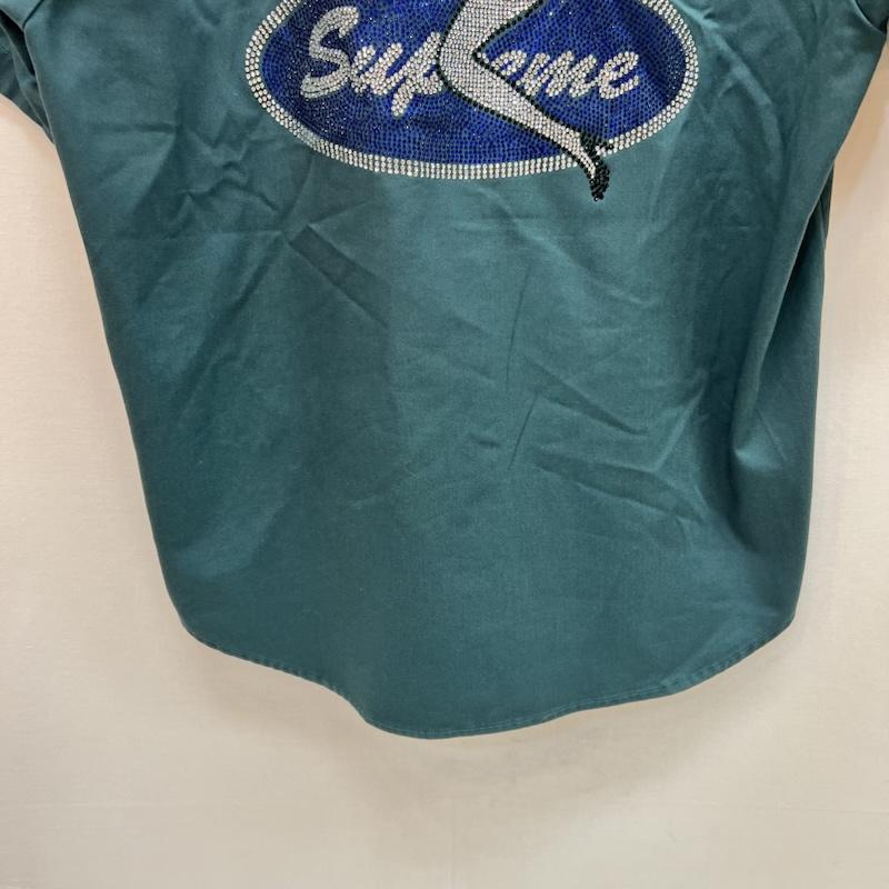シュプリーム Supreme シャツ、ブラウス 半袖 25ss Rhinestone Pin Up S/S Work Shirt ラインストーン M 緑 / グリーン / green メンズ USED 古着 中古 50164149