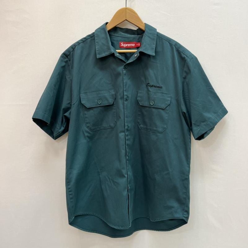 シュプリーム Supreme シャツ、ブラウス 半袖 25ss Rhinestone Pin Up S/S Work Shirt ラインストーン M 緑 / グリーン / green メンズ USED 古着 中古 50164149