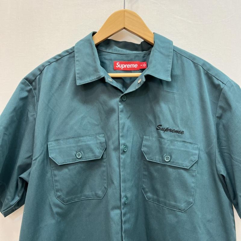 シュプリーム Supreme シャツ、ブラウス 半袖 25ss Rhinestone Pin Up S/S Work Shirt ラインストーン M 緑 / グリーン / green メンズ USED 古着 中古 50164149