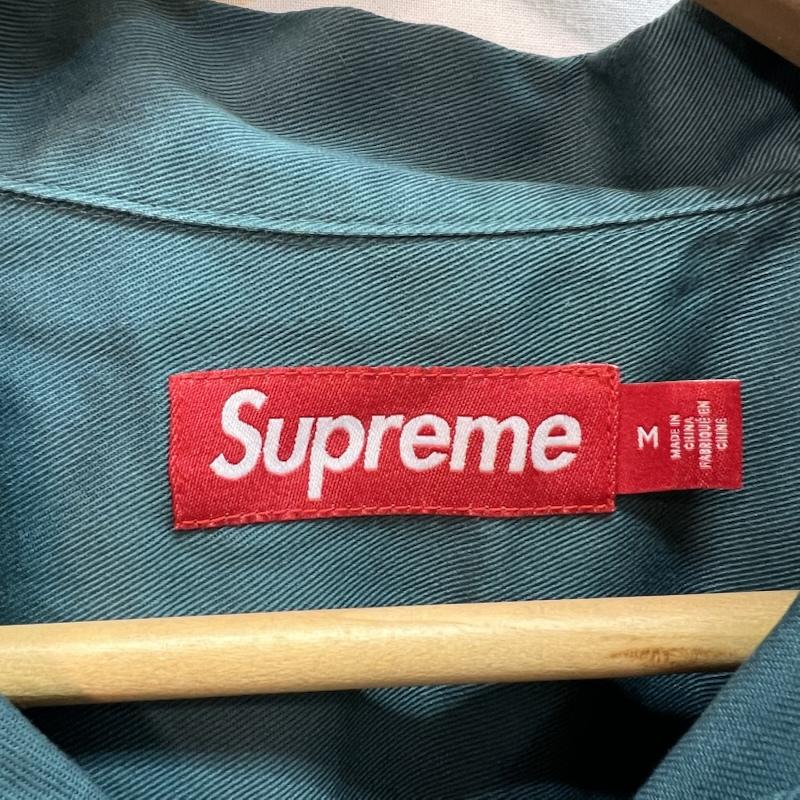 シュプリーム Supreme シャツ、ブラウス 半袖 25ss Rhinestone Pin Up S/S Work Shirt ラインストーン M 緑 / グリーン / green メンズ USED 古着 中古 50164149