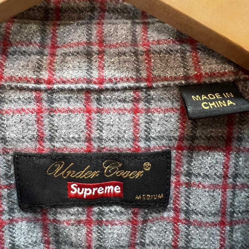 シュプリーム Supreme シャツ、ブラウス 半袖 23SS UNDERCOVER S/S Flannel Shirt アンダーカバー コラボ M 灰 / グレー / gray メンズ USED 古着 中古 50164151