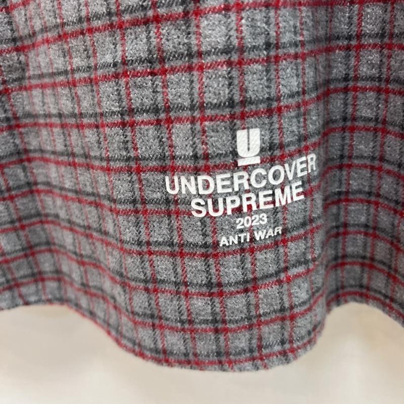 シュプリーム Supreme シャツ、ブラウス 半袖 23SS UNDERCOVER S/S Flannel Shirt アンダーカバー コラボ M 灰 / グレー / gray メンズ USED 古着 中古 50164151