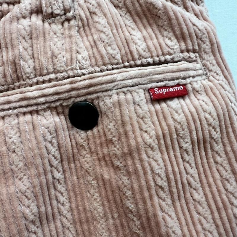 シュプリーム Supreme パンツ ショートパンツ 19ss Rope Corduroy Work Short コーデュロイショーツ 32インチ 桃 / ピンク / pink メンズ USED 古着 中古 50164152