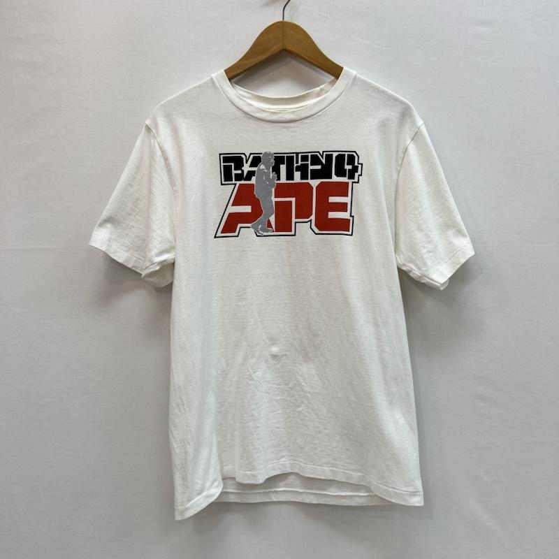 アベイシングエイプ A BATHING APE Tシャツ 半袖 CAPTAIN LOGO TEE ロゴ Tシャツ M 白 / ホワイト / white メンズ USED 古着 中古 50164156